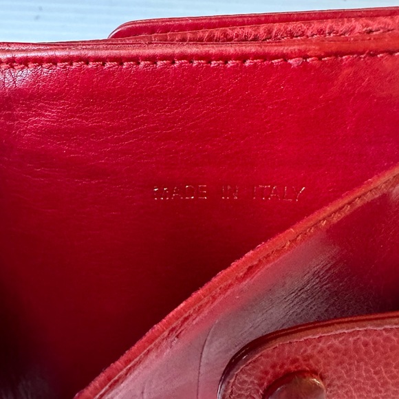 Authentic Chanel Red Caviar Leather Wallet - Picture 9 of 11